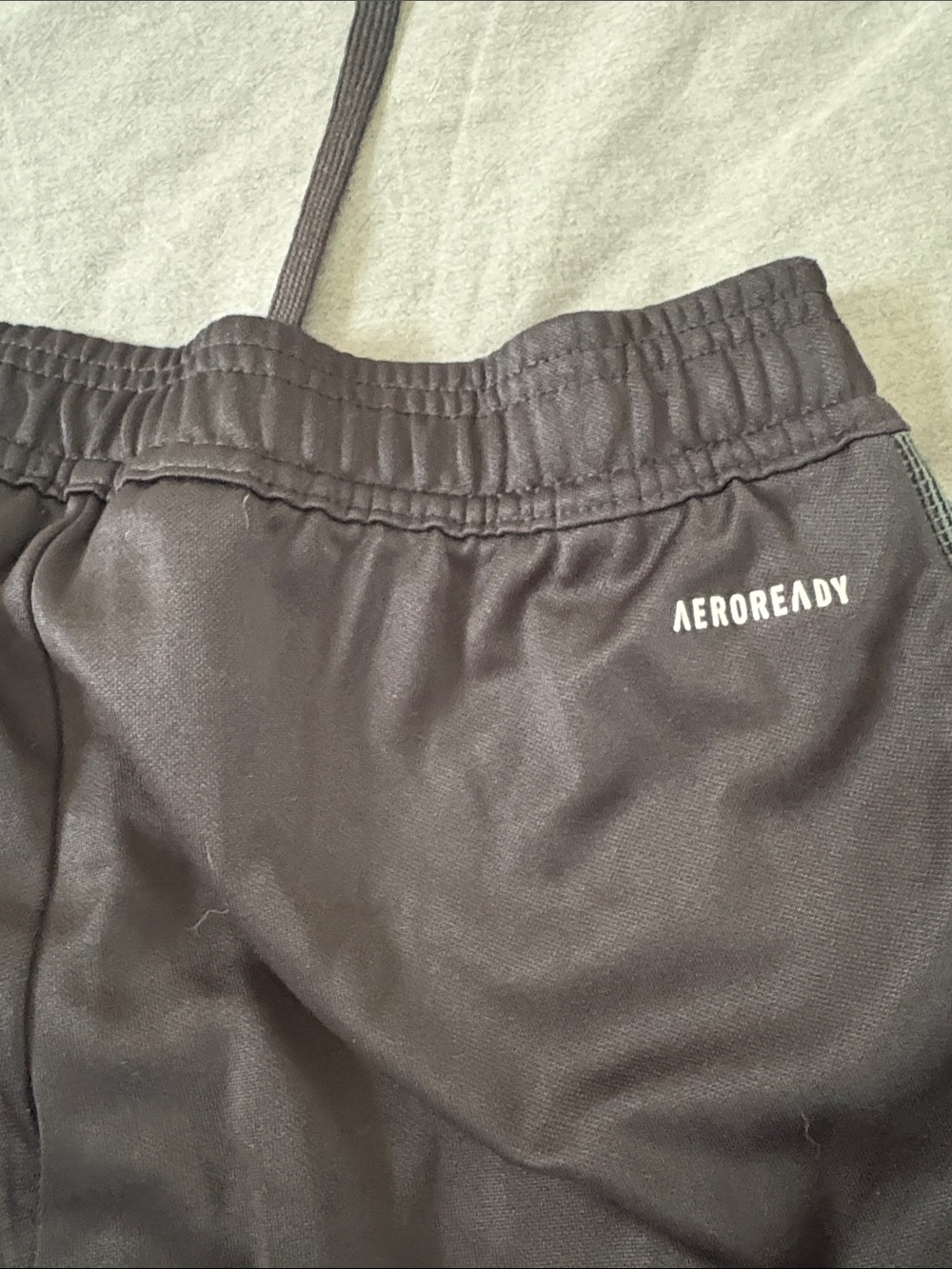 adidas Black Joggers with Dark Gray Accent Stripes - Picture 5 of 6